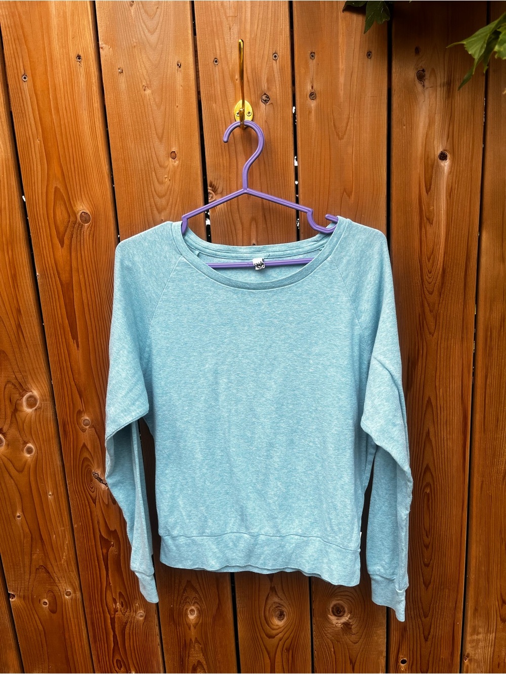TNA Heathered Aqua Pullover Sweatshirt